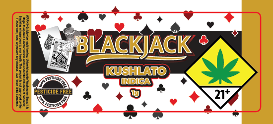 Black Jack Jar Label 1G