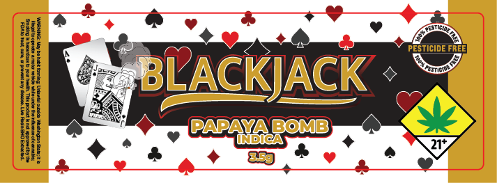 Black Jack Jar Label 3.5G