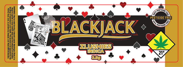 Black Jack Jar Label 3.5G
