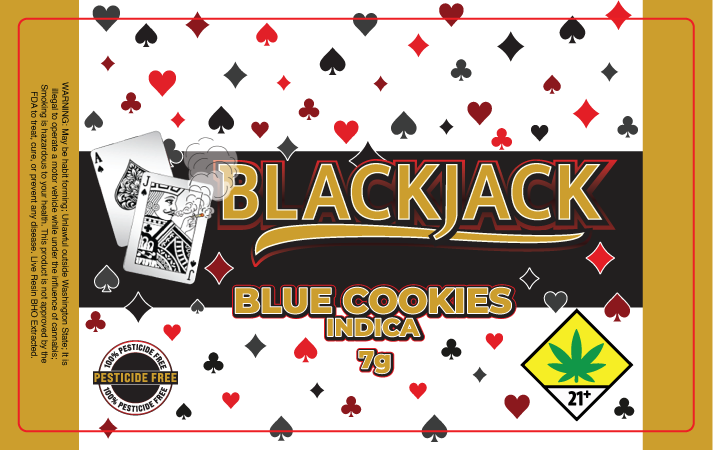 Black Jack Jar Label 7G