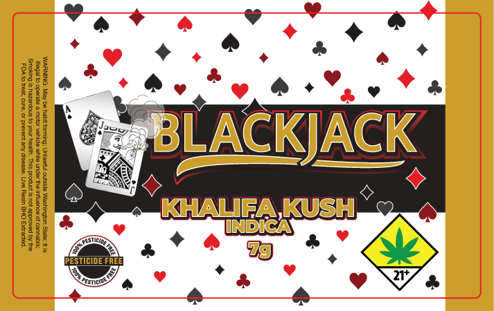 Black Jack Jar Label 7G