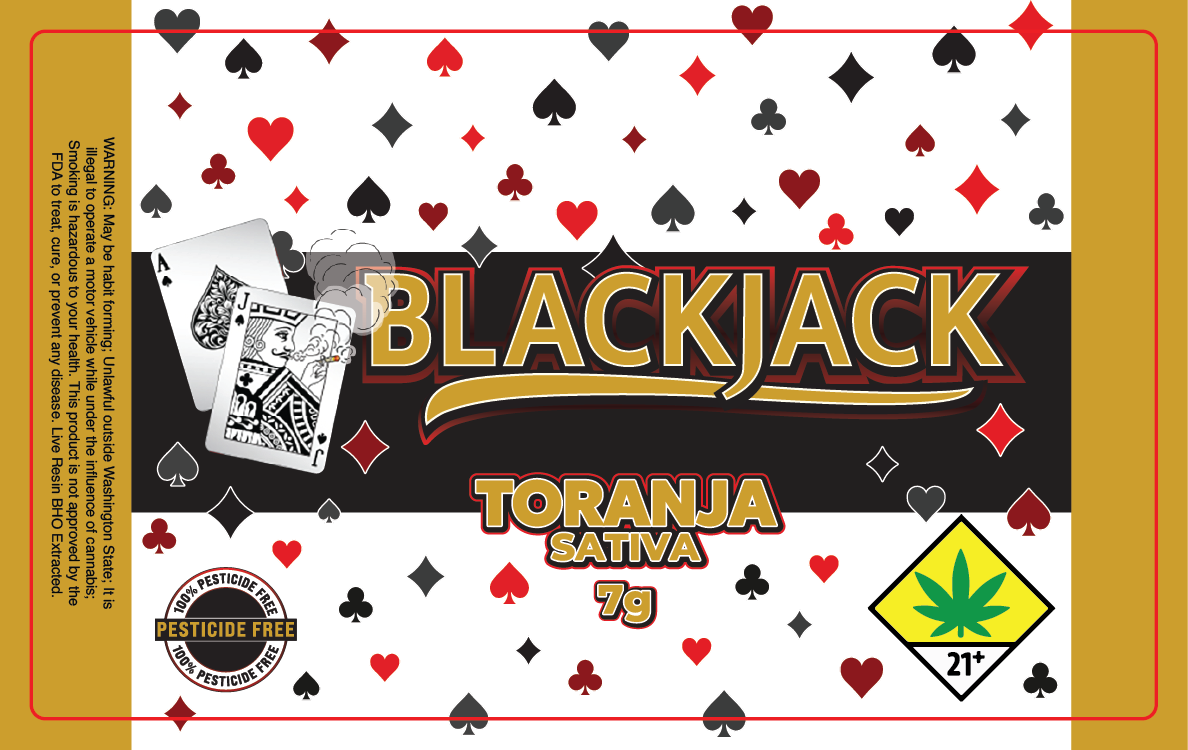 Black Jack Jar Label 7G