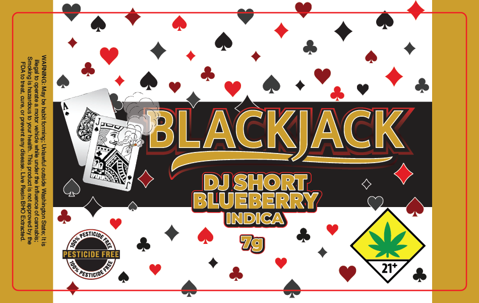 Black Jack Jar Label 7G