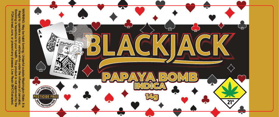 Black Jack Jar Label 14G