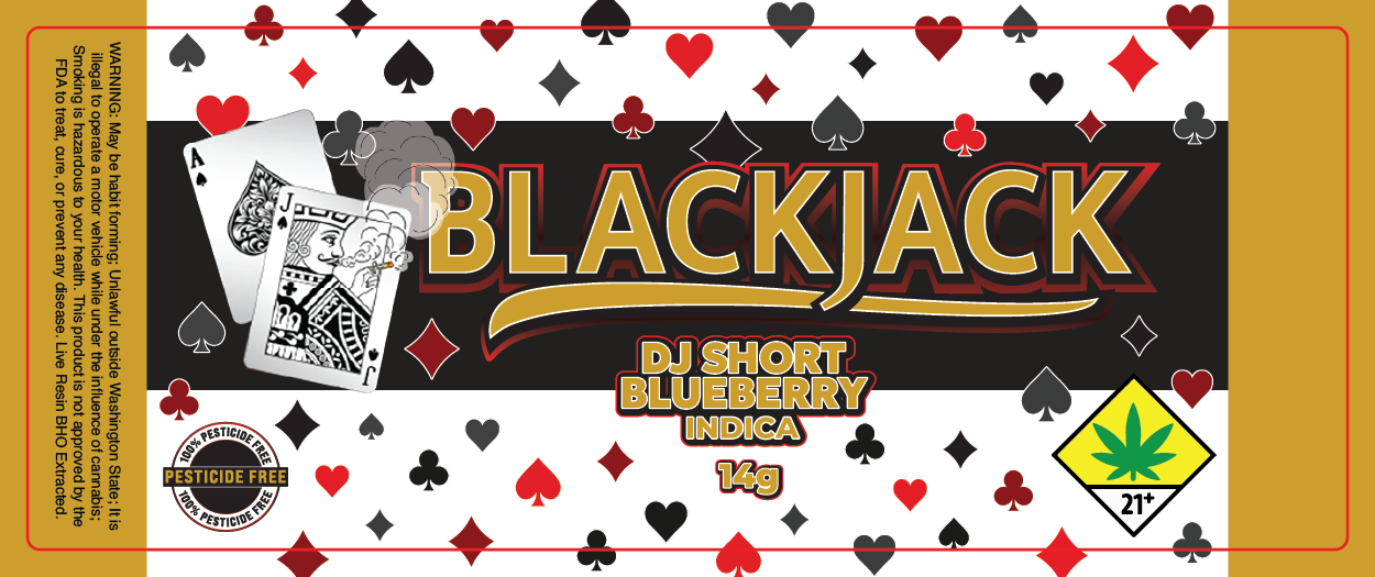 Black Jack Jar Label 14G