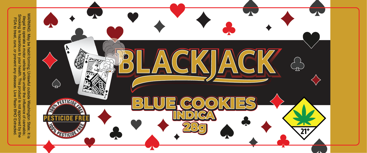 Black Jack Jar Label 28G