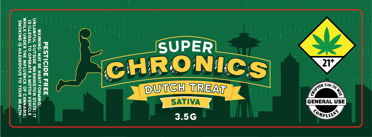 Super Chronics Jar Label 3.5g