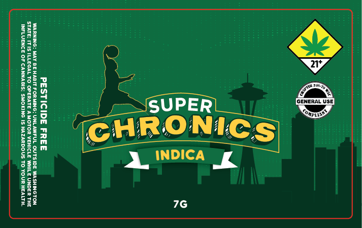Super Chronics Jar Label 7g