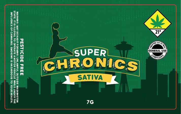 Super Chronics Jar Label 7g