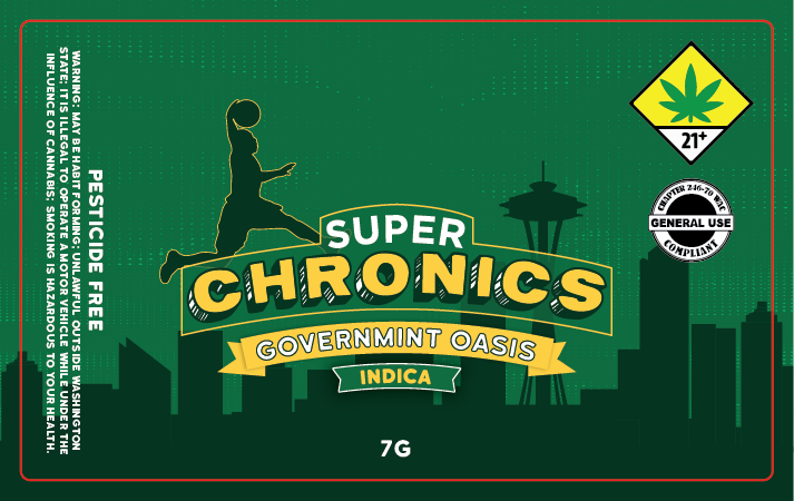 Super Chronics Jar Label 7g