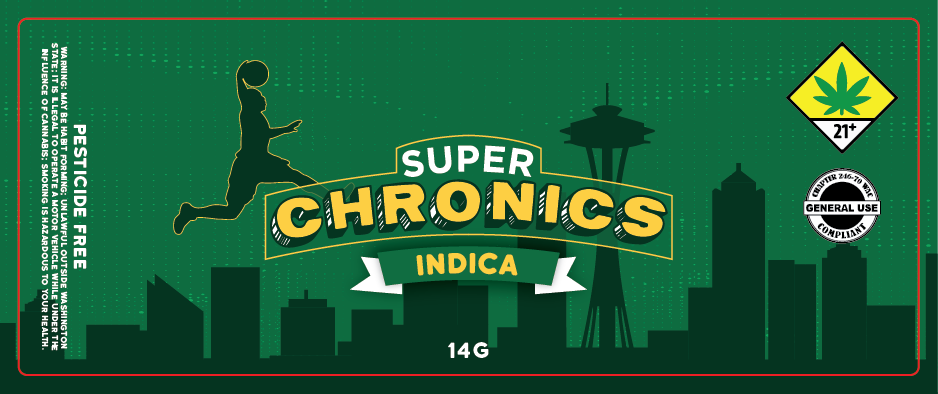 Super Chronics Jar Label 14g