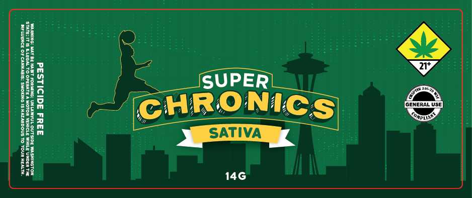 Super Chronics Jar Label 14g