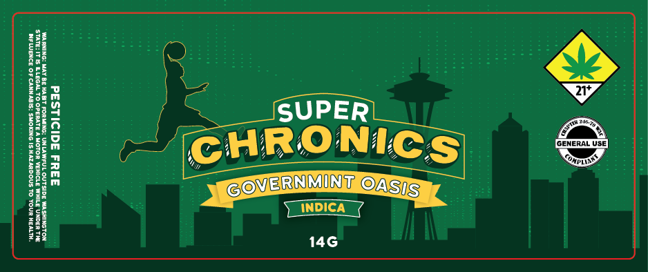 Super Chronics Jar Label 14g