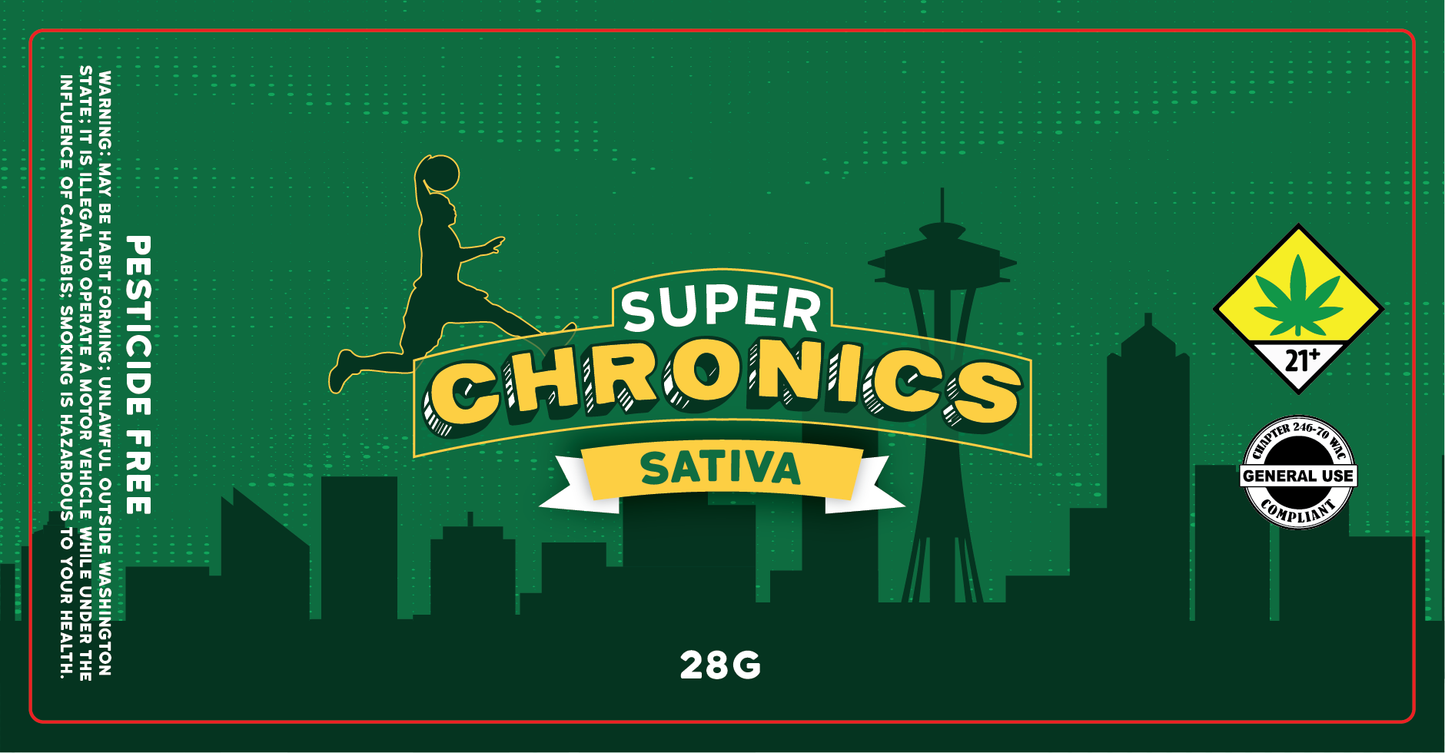 Super Chronics Jar Label 28g