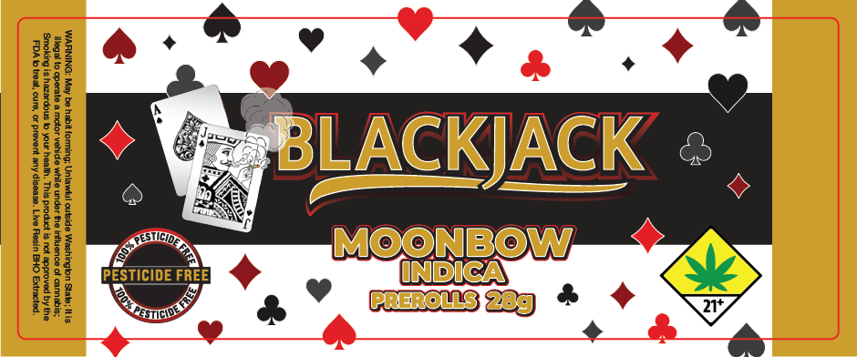 Black Jack Prerolls Label 28G