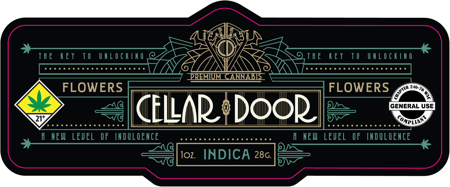 Cellar Door Jar Label 28g