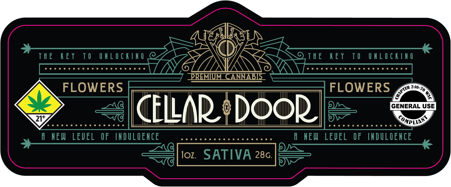 Cellar Door Jar Label 28g