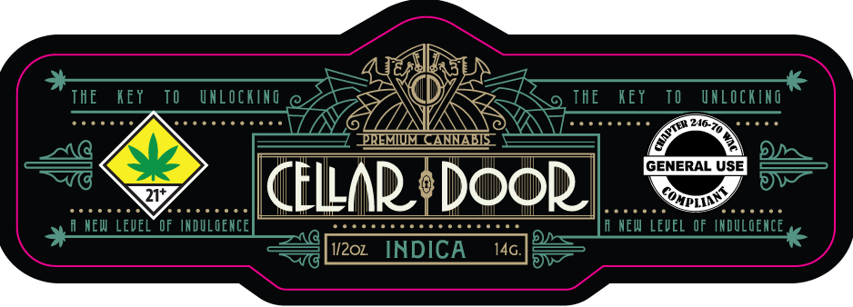 Cellar Door Jar Label 14g
