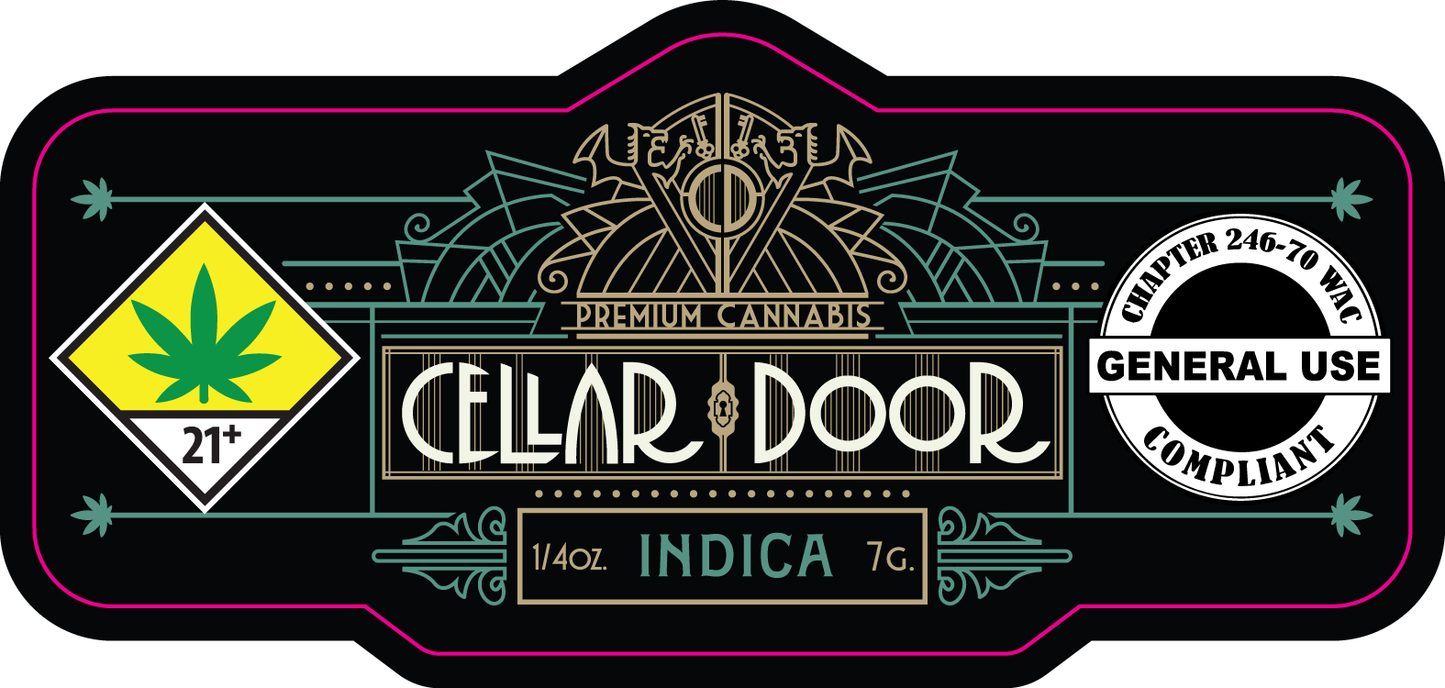 Cellar Door Jar Label 7g