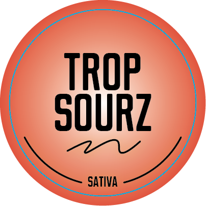 Top Shelf Large Strain Stickers 2.4375in