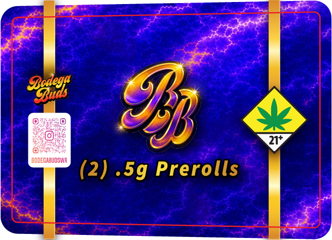 Bodega Buds 2x0.5g Joint Tube Labels