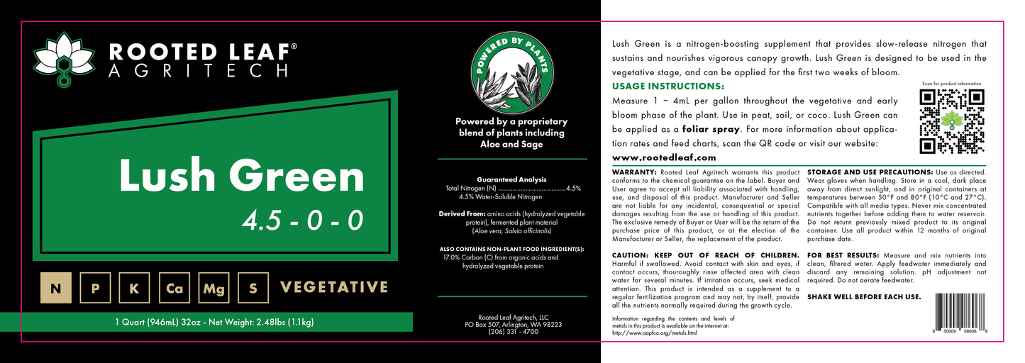 Rooted Leaf Quart - 11.5x3.75