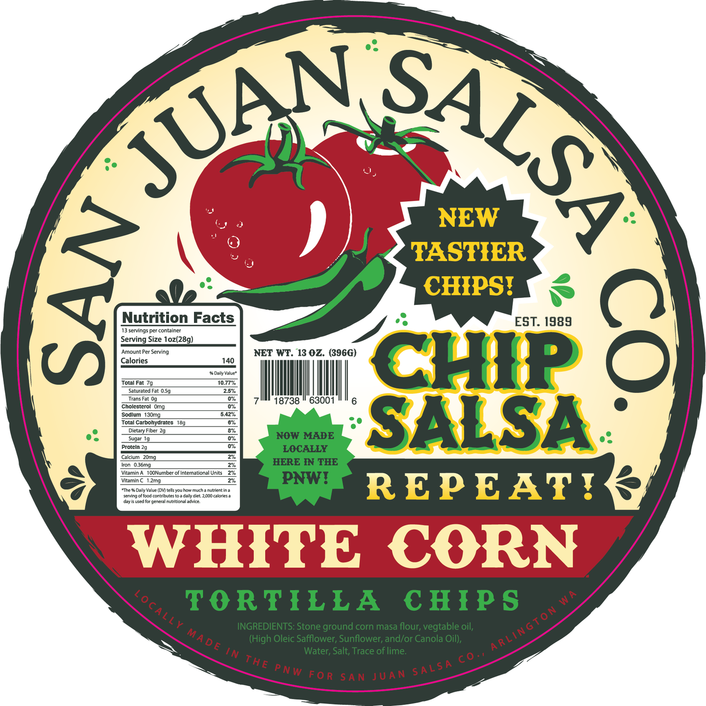 San Juan Salsa Label