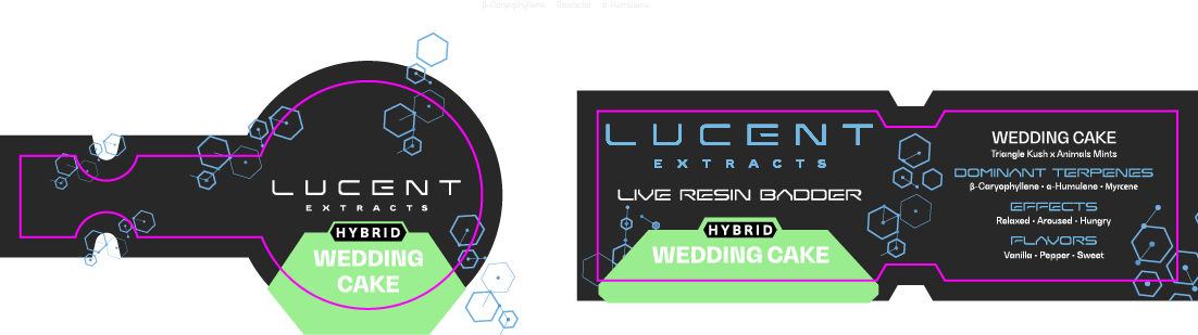 Lucent Dab Jar & Box Label