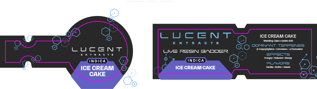 Lucent Dab Jar & Box Label
