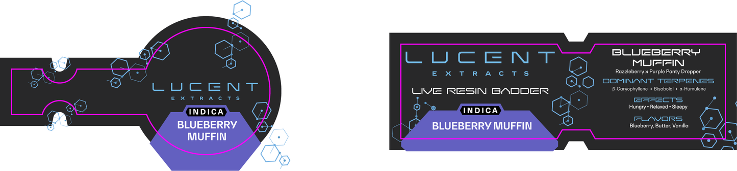 Lucent Dab Jar & Box Label