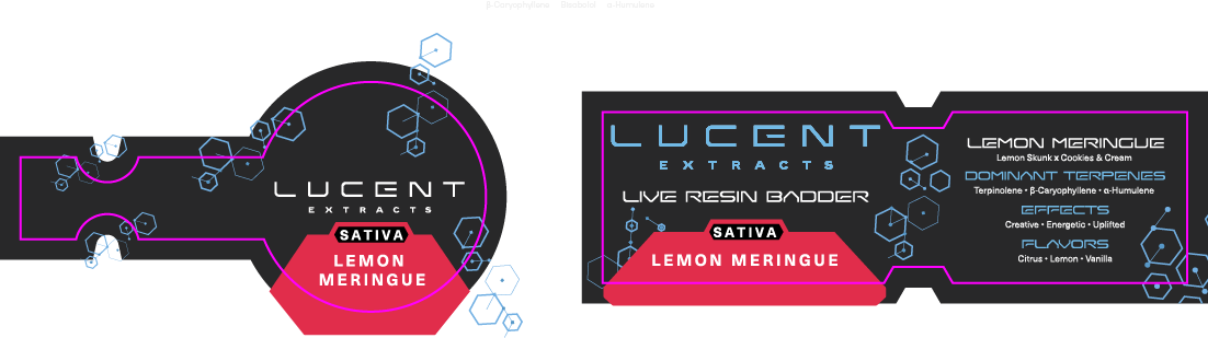 Lucent Dab Jar & Box Label