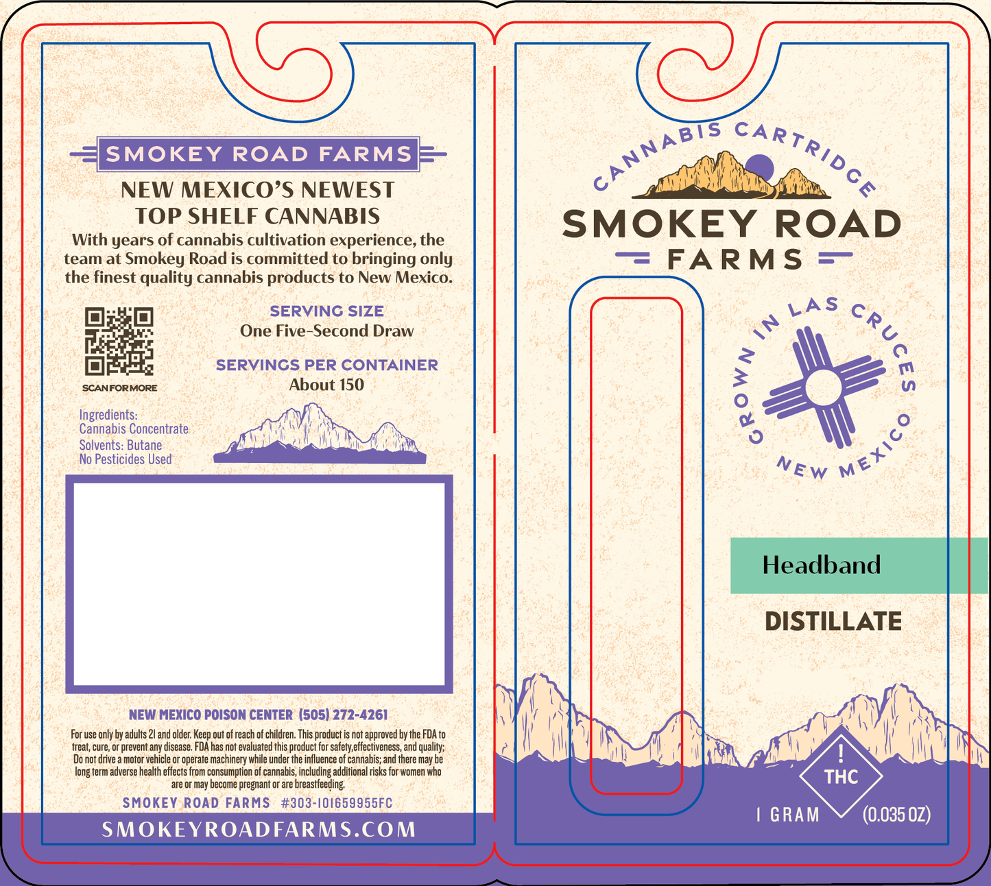 Smokey Road Farms Distillate Vape (NM)