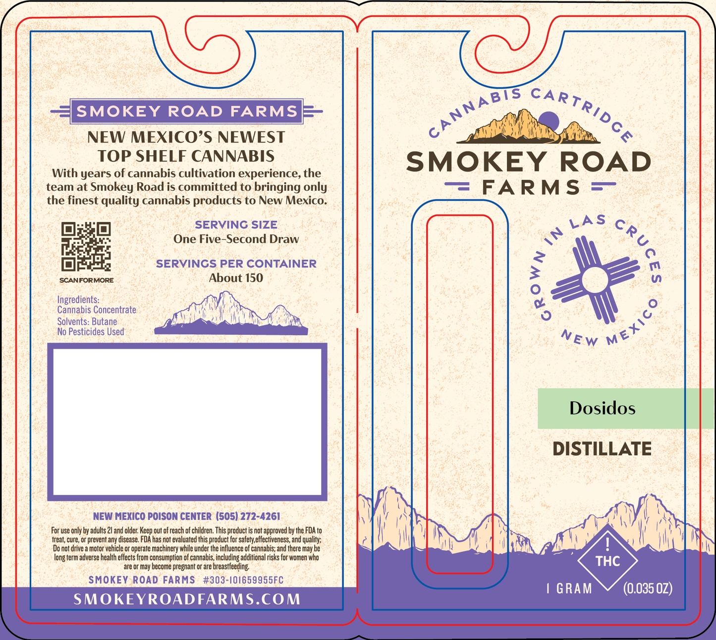 Smokey Road Farms Distillate Vape (NM)