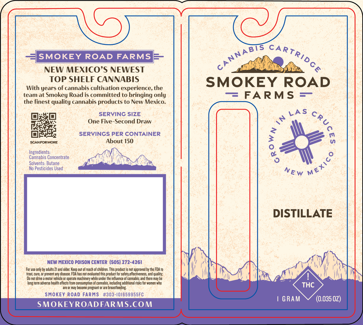 Smokey Road Farms Distillate Vape (NM)