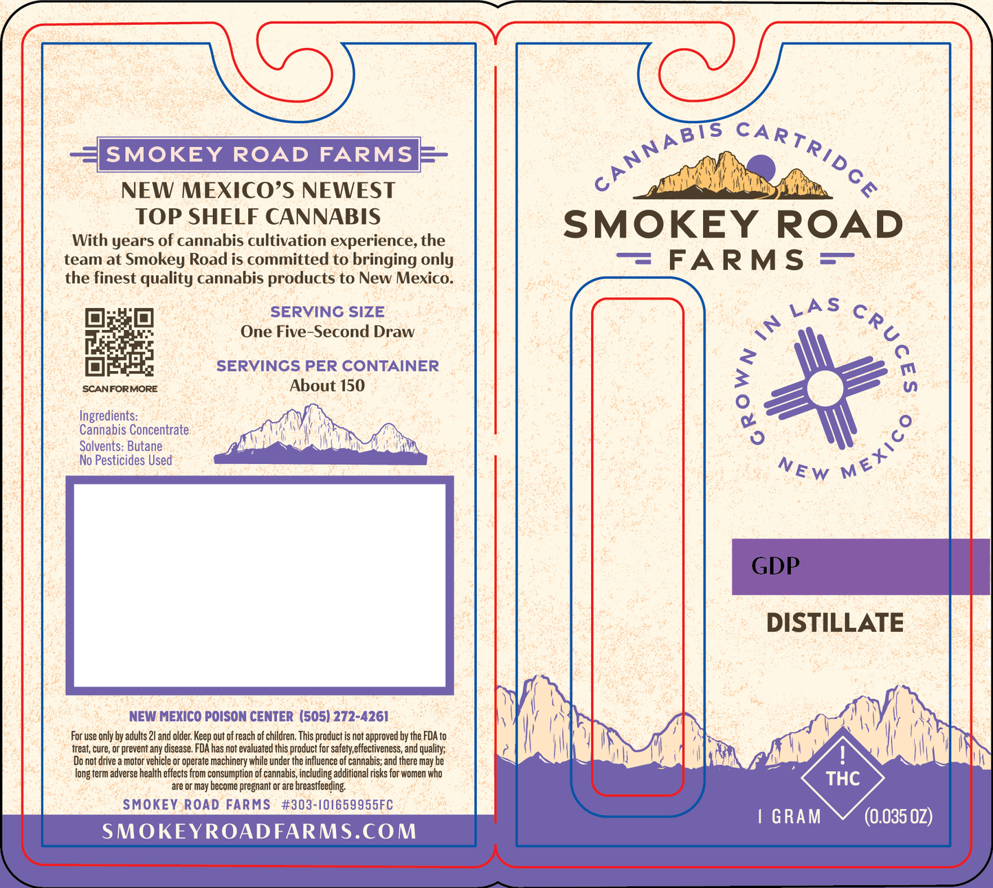 Smokey Road Farms Distillate Vape (NM)