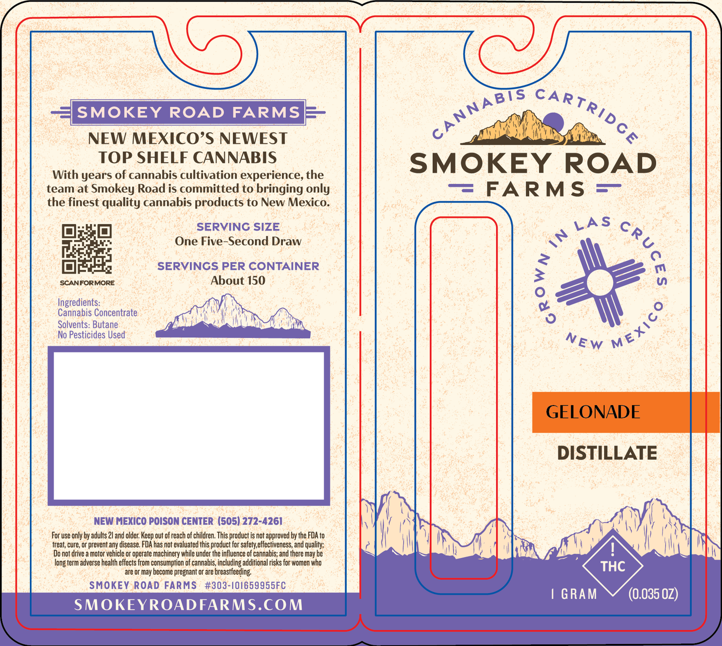 Smokey Road Farms Distillate Vape (NM)