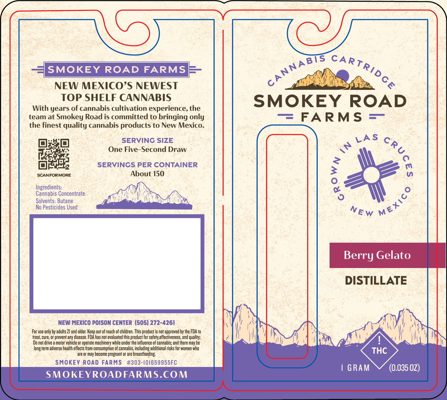 Smokey Road Farms Distillate Vape (NM)