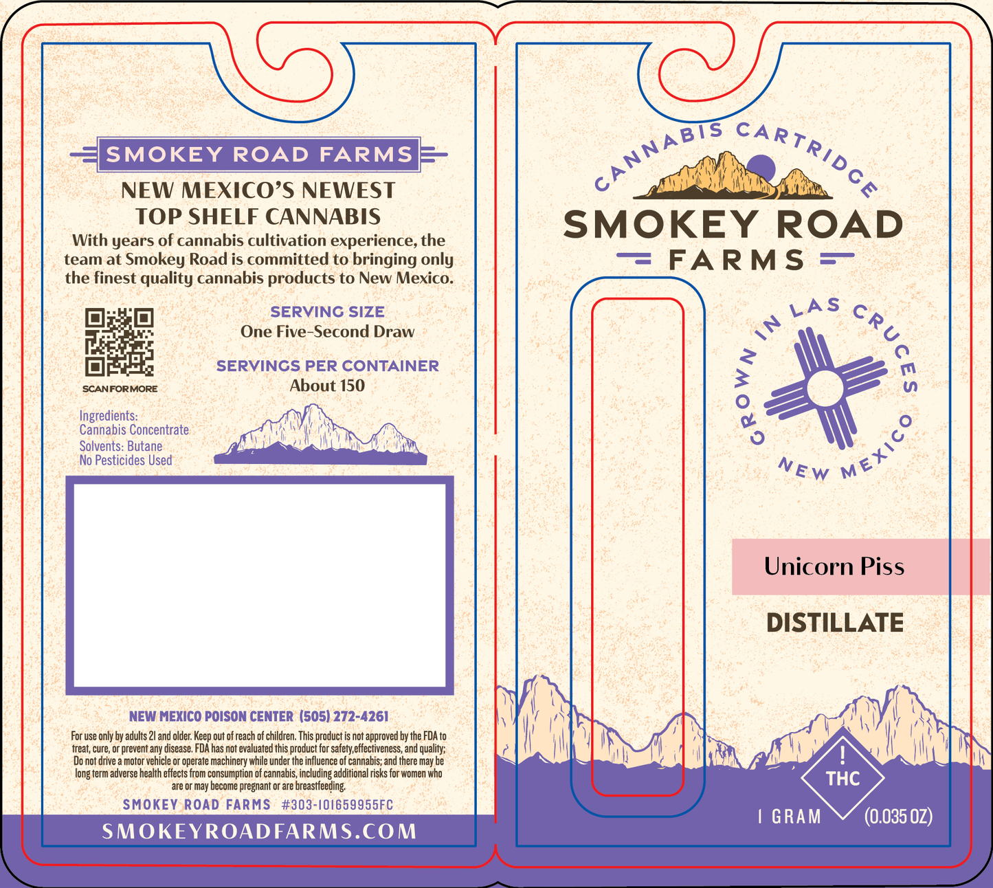 Smokey Road Farms Distillate Vape (NM)
