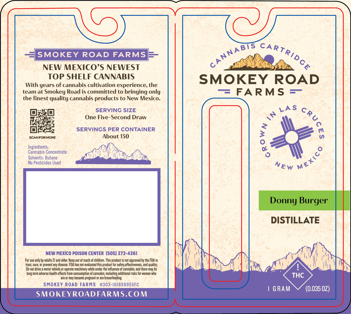 Smokey Road Farms Distillate Vape (NM)
