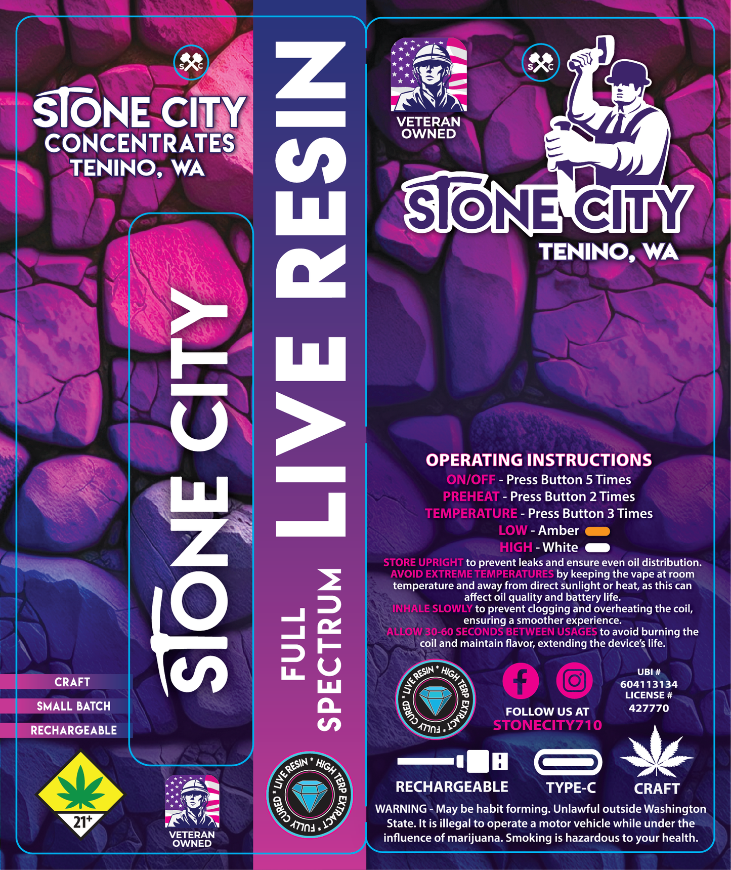 Stone City Flex Disposable