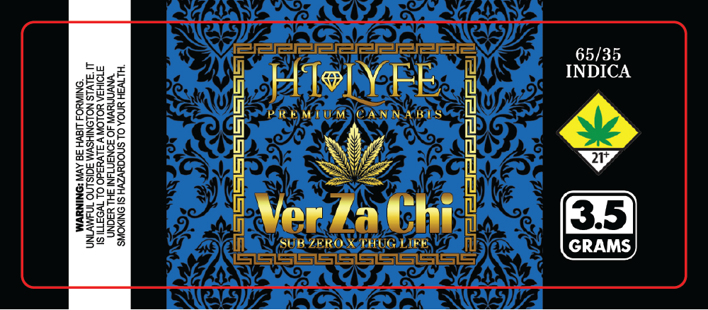 Hi-Lyfe 3.5G Jar Labels - 3.75x1.5"