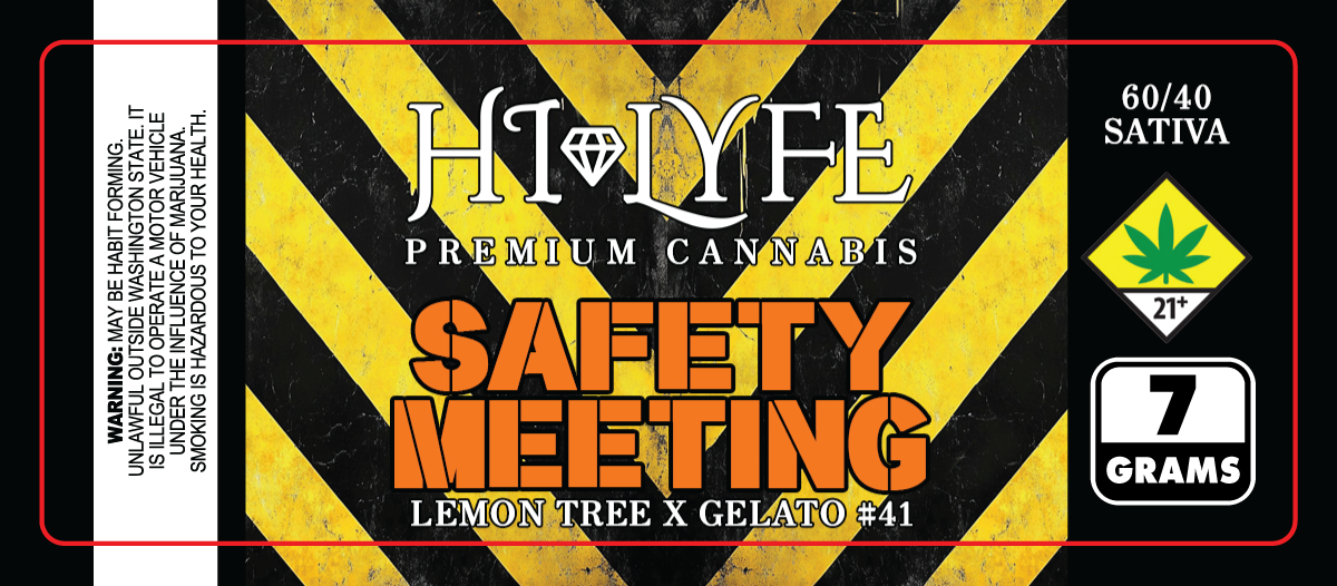 Hi-Lyfe 7g Jar Labels - 3.75x1.5"
