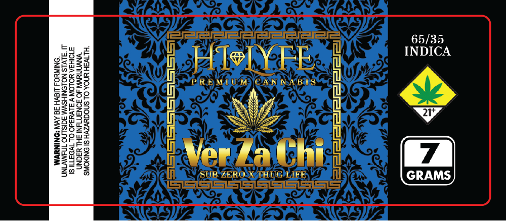 Hi-Lyfe 7g Jar Labels - 3.75x1.5"