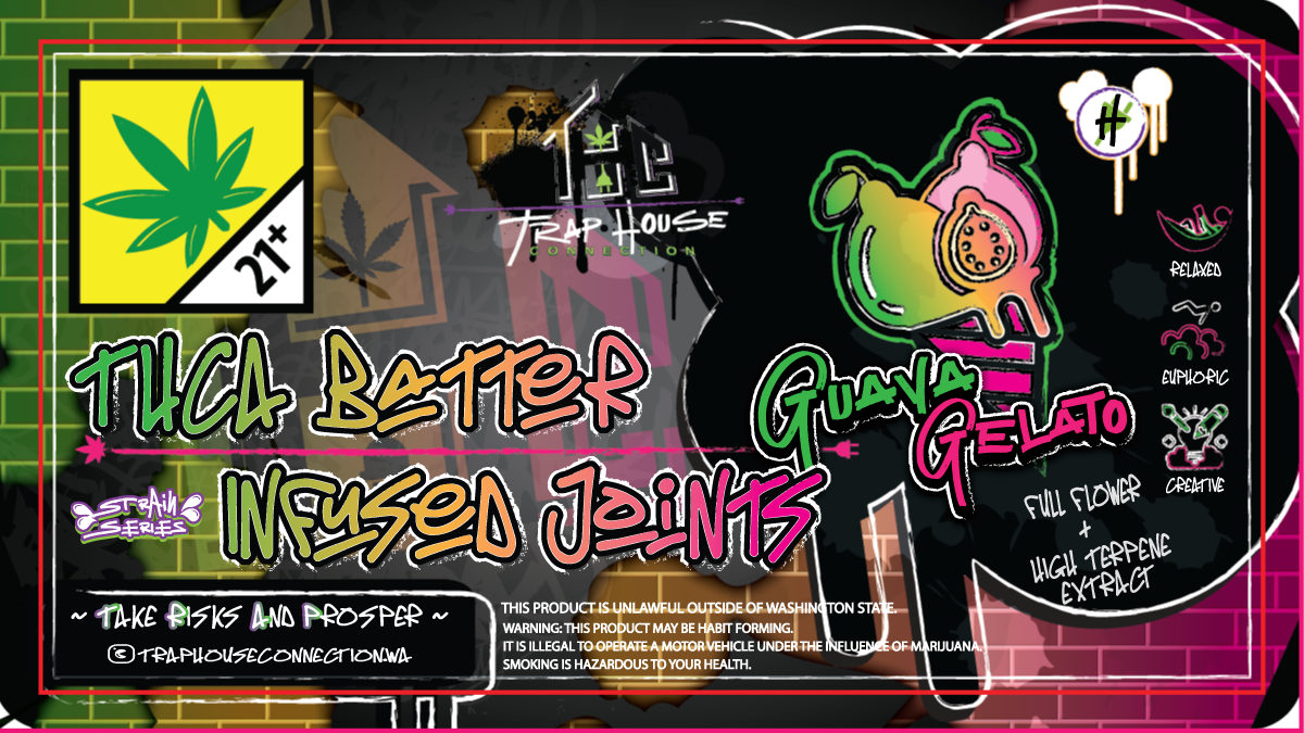 THC Strain Series Infused Shatter Joints