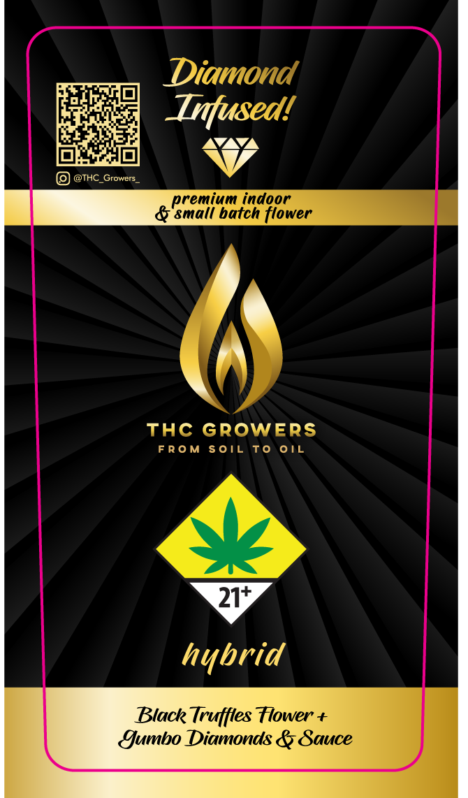 Diamond Infused Joint Tube Label