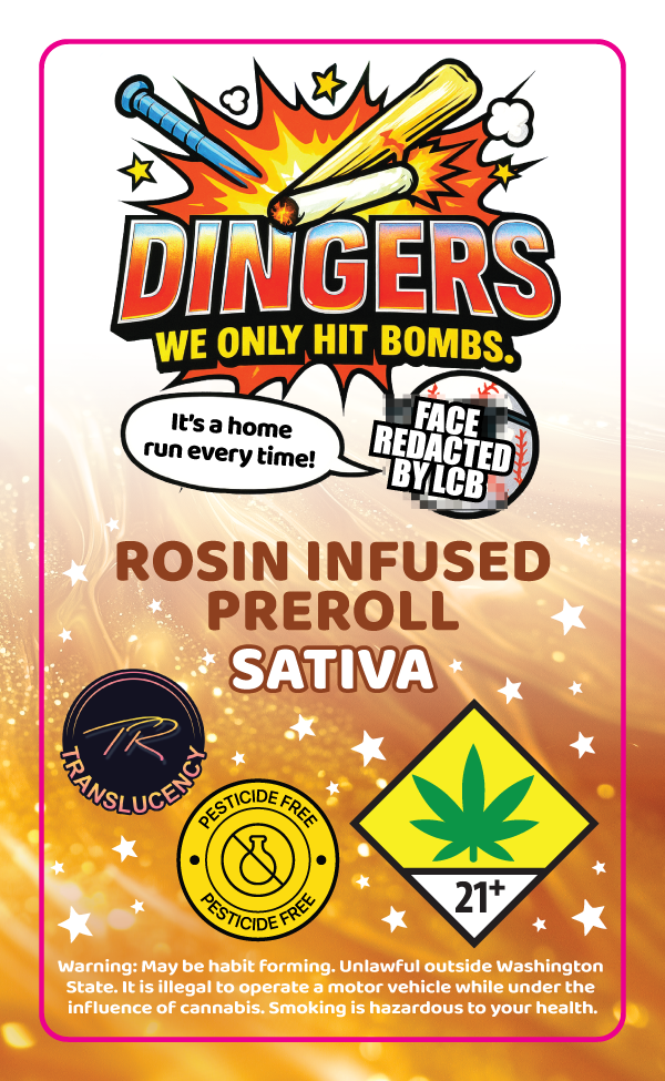 Dingers Rosin Infused Prerolls