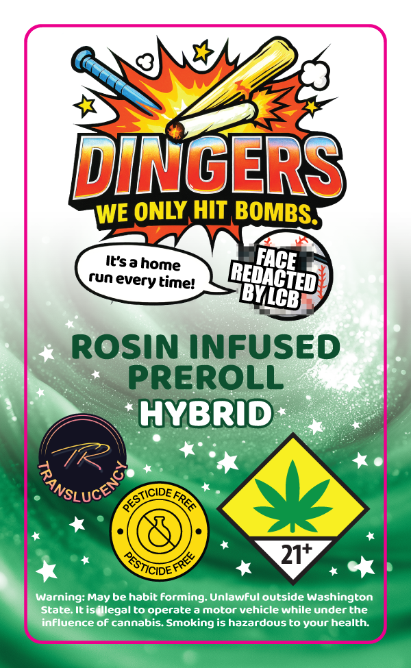 Dingers Rosin Infused Prerolls