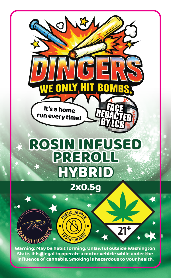 Dingers Rosin Infused Prerolls