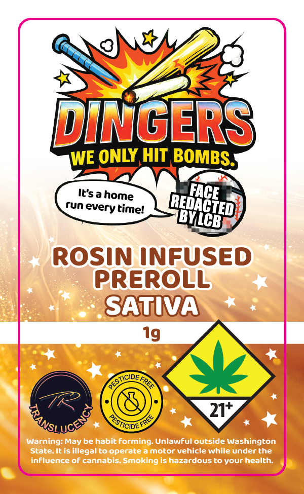 Dingers Rosin Infused Prerolls