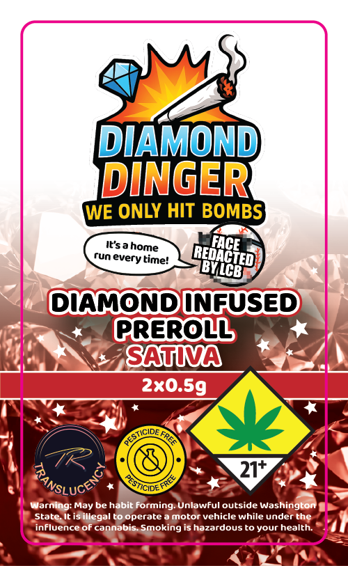 Dingers Diamond Infused Prerolls